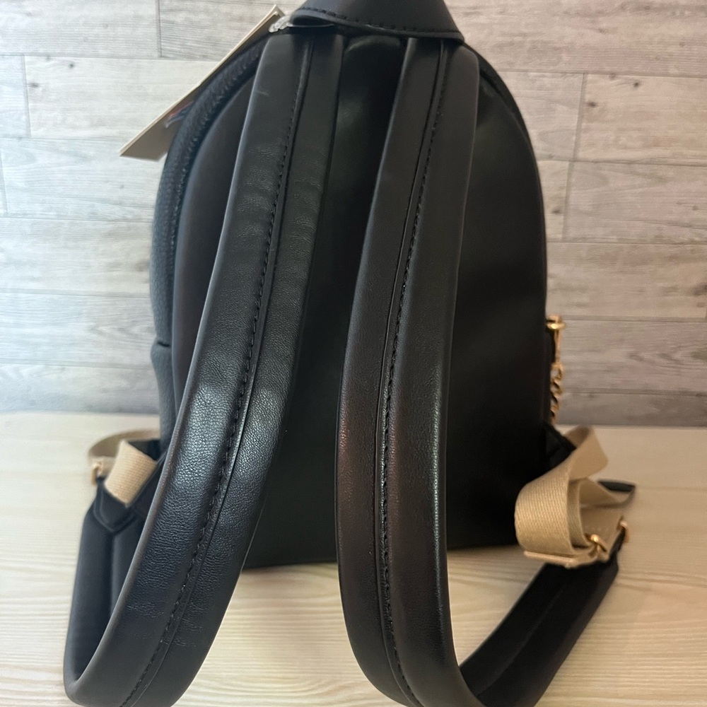 Michael Kors Black Mini Backpack with Gold Hardware - Picture 6 of 9